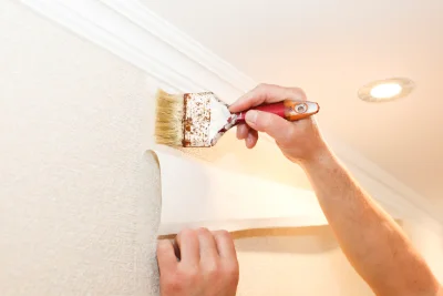 Pose de papier peint à Asnières-sur-Nouère — revêtements muraux et toiles de verre